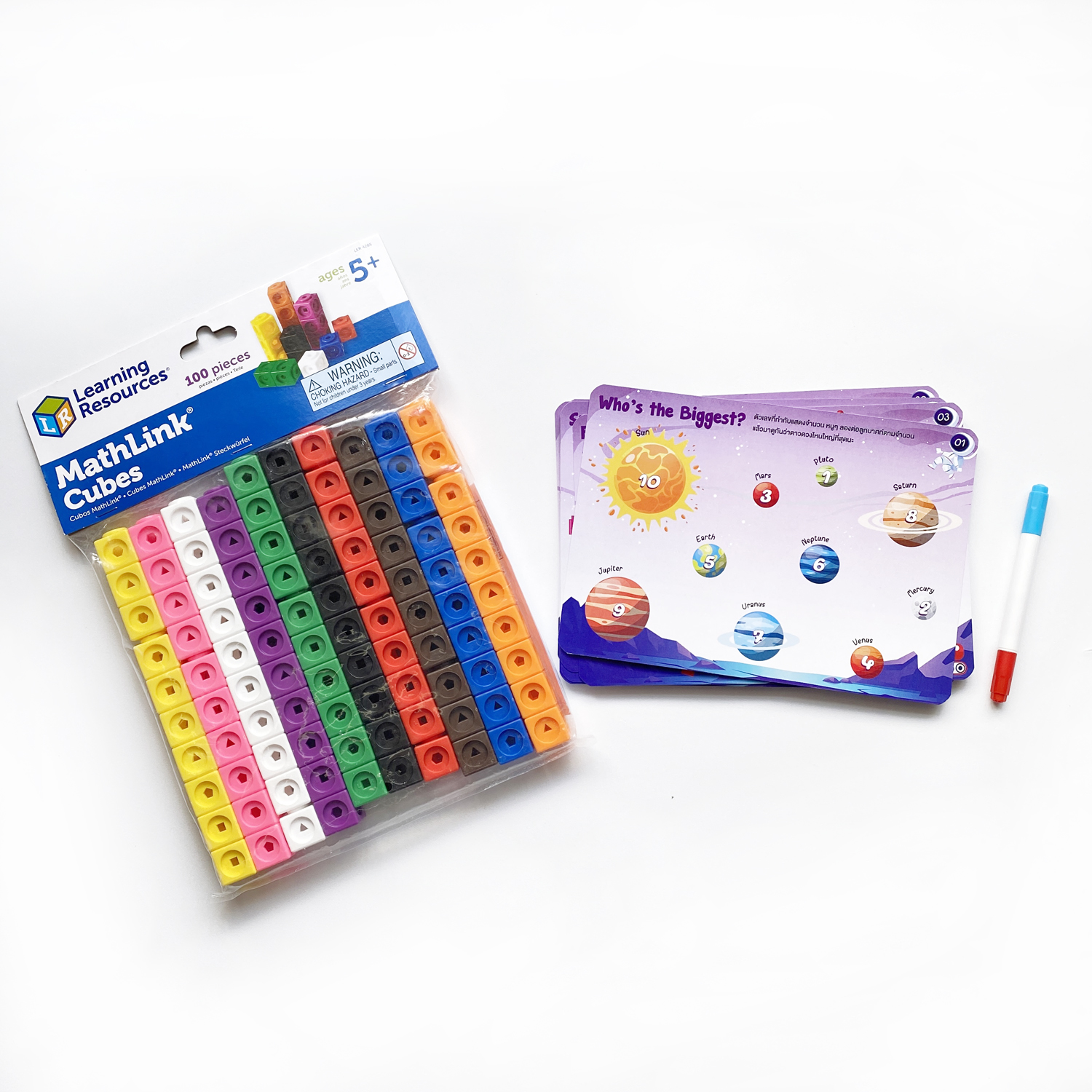 ชุดตัวต่อลูกบาศก์ (MathLink Cubes)