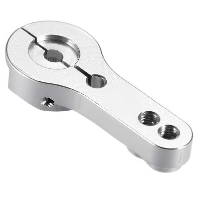 แขนยึดเซอร์โวมอเตอร์ สีเงิน 25T Metal ALUMINIUM silver color Servo Horn Rocker Arm RC Servo motor