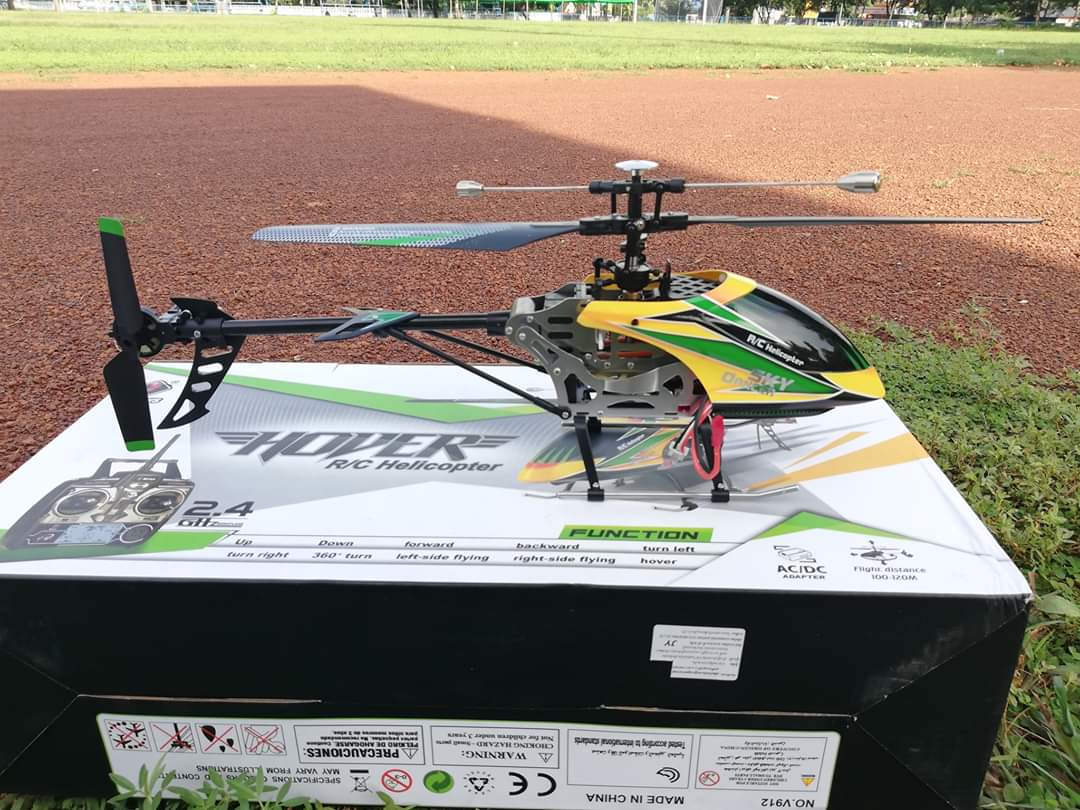 สินค้าเฮลิคอปเตอร์ บังคับวิทยุ WL-TOYS.V912. ระบบ 4CH รีโมท ดิจิตอล 2.4GHZ.การบินที่สมจริง