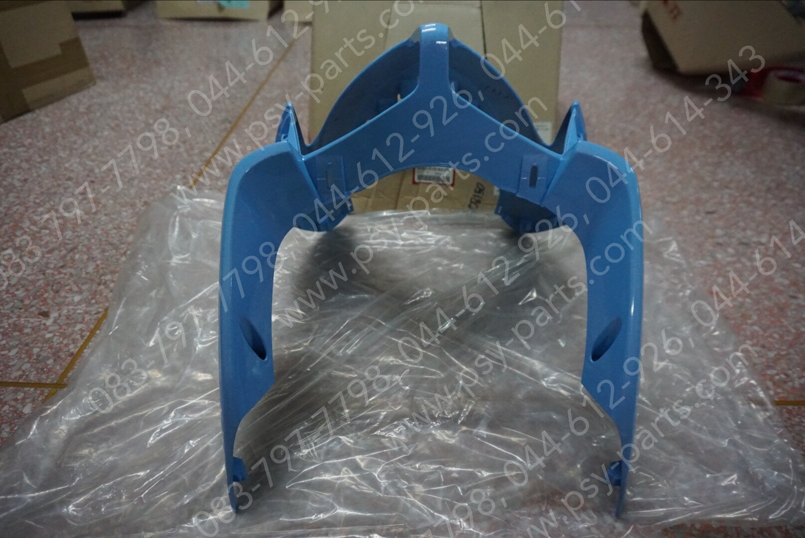 หน้ากากไฟหน้า CLICK แท้ๆ สีฟ้า (B193) 64301-KVB-900ZA