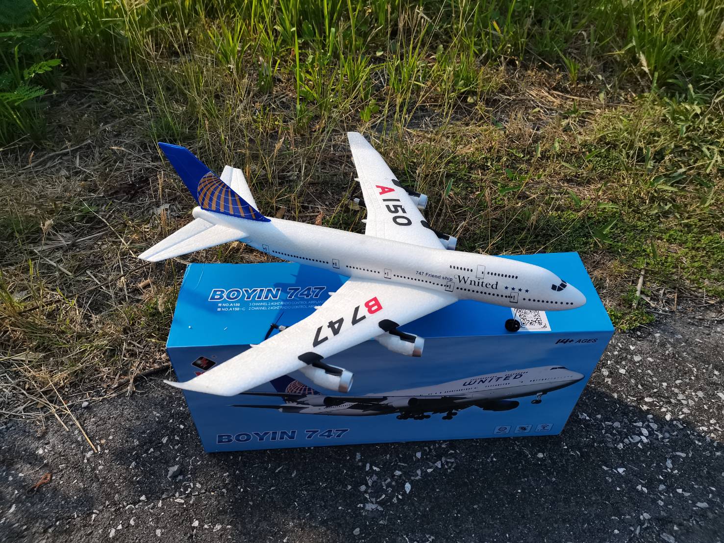 เครื่องบังคับวิทยุ WLtoys XK A150 Airbus B747 EPP 2.4G เครื่องบินชุดพร้อมเล่น RTF
