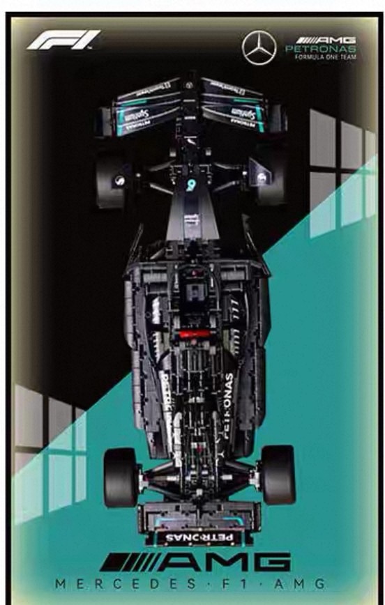 Display frame สำหรับ LEGO Technic เลโก้ 42171 Mercedes-AMG F1 W14 E Performance