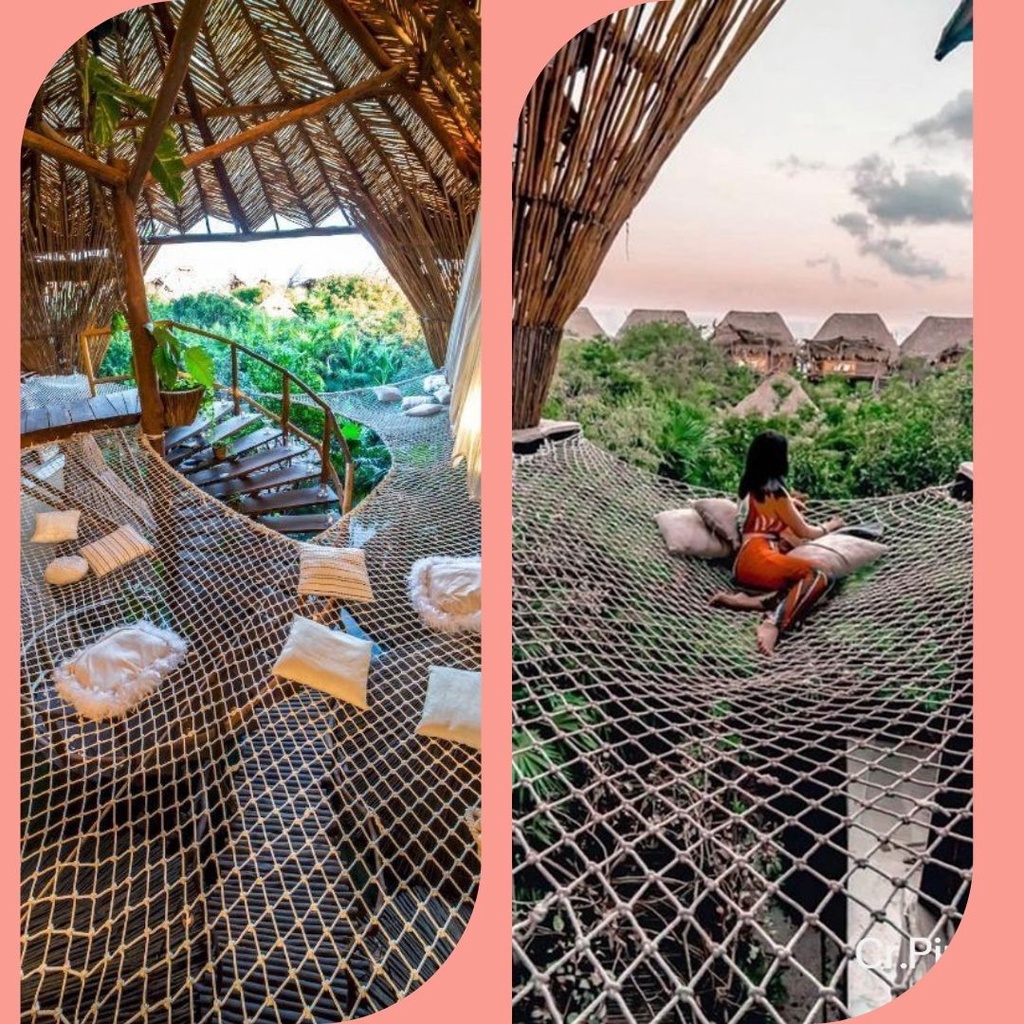 เปลตาข่ายคาเฟ่ เปลตาข่ายรีสอร์ท รุ่นบาหลี แข็งแรง ทนทาน รับรับน้ำหนักได้มาก ใช้งานกลางแจ้งได้ยาวนาน