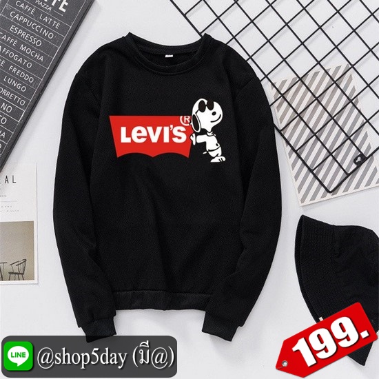 🔥 Levis เสื้อแขนยาวยอดฮิต ใส่ได้ทั้งหญิงและชาย ‼️