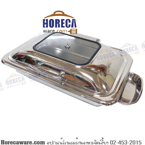 F1 Food warmer set, large, curved legs, glass lid, viewfinder absorber [gg-f-1216]