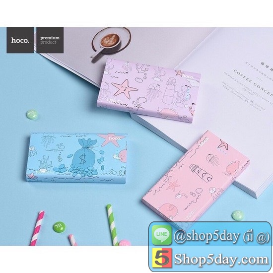 HOCO B12D 13000mAh PowerBank พาวเวอร์แบงค์ แบตเตอรี่สำรอง สวยงาม ลายการ์ตูน PowerBank