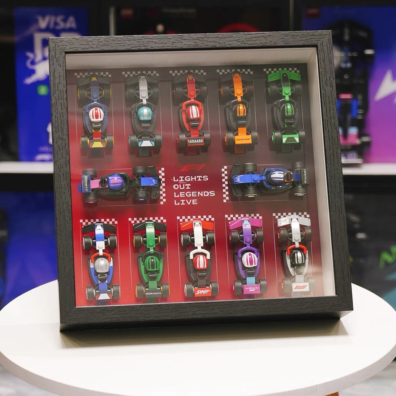 Display frame สำหรับ 71049 Collectables - F1 Race Cars [12 ทีม]