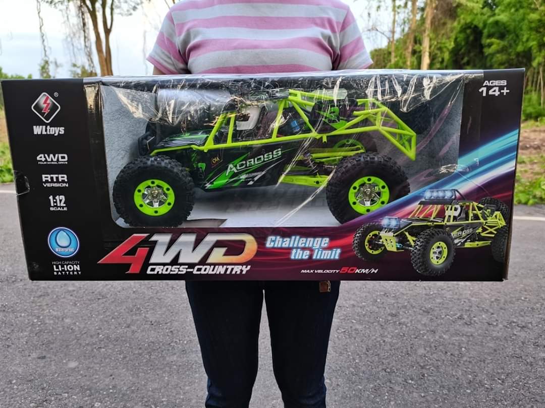 รถบักกี้บังคับวิทยุ WLTOYS 2.4GHZ 4WD 12428A RC ความเร็ว 50kmh ชุดพร้อมเล่น