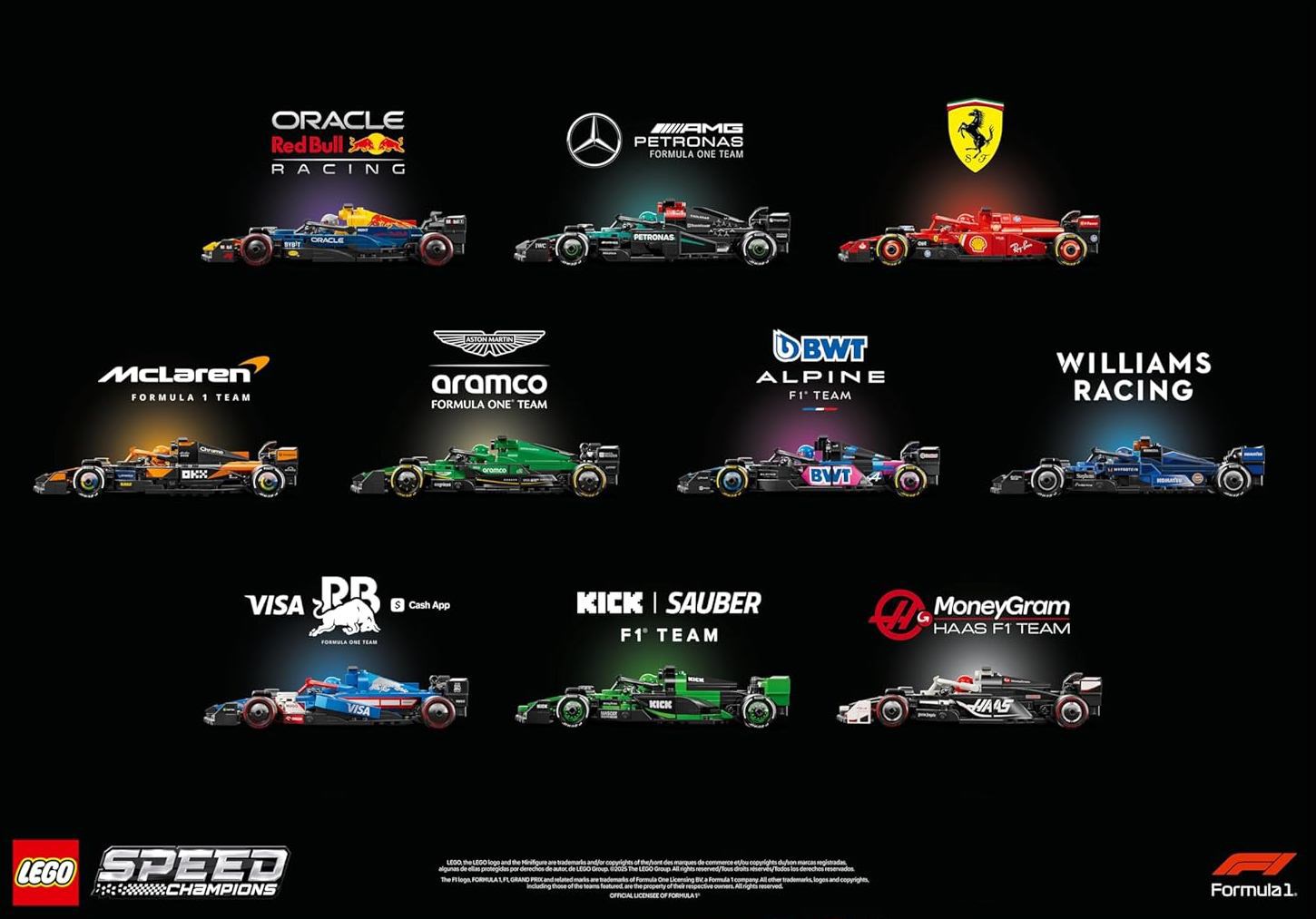 LEGO Speed Champion Formula 1 (ได้ครบทั้ง 10 กล่อง)