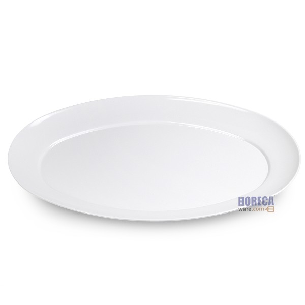 จานเปลวงรี21นิ้ว [ขาว] ไทยเมลามีน