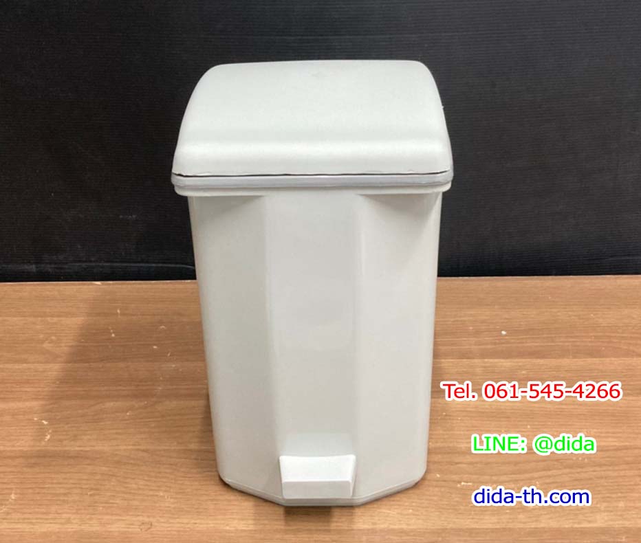ถังขยะเท้าเหยียบ ทรงเหลี่ยม 6.5 ลิตร