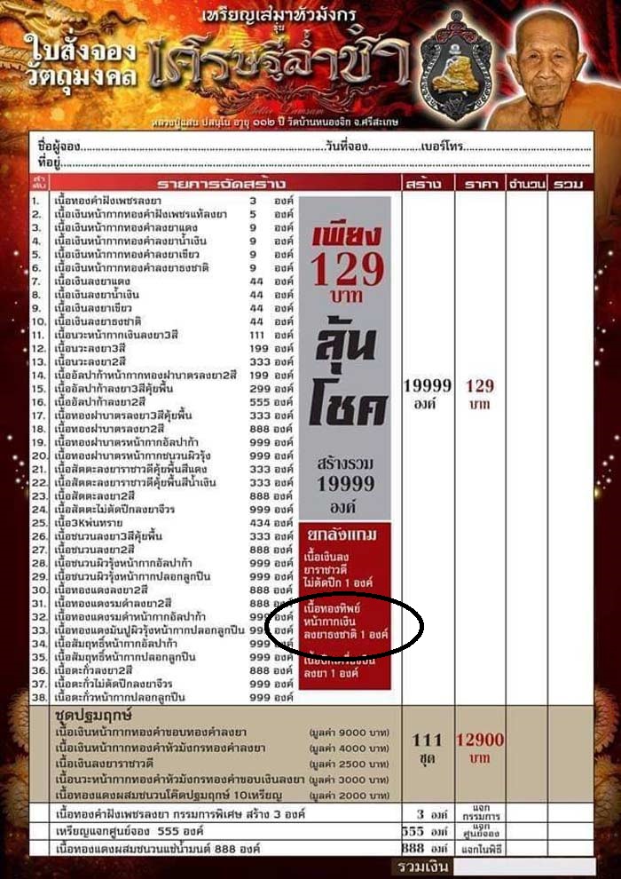เลข 22 รายการแถมยกลัง เนื้อทองทิพย์หน้ากากเงิน ลงยาสีธงชาติ// เหรียญเสมาหัวมังกร รุ่นเศรษฐีล่ำซำ หลวงปู่แสน ปสนุโน อายุ 111 ปี วัดบ้านหนองจิก ปี 2562