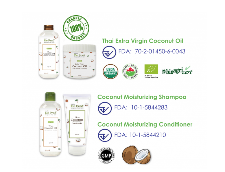 De Prao Coconut cold pressed oil 300 ml : Healthy Hut