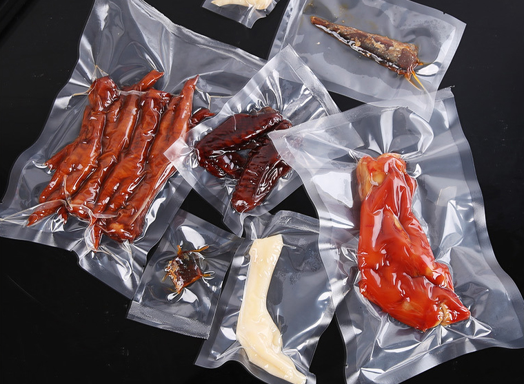 ถุงสูญญากาศใส ซีล 3 ด้าน แบบเรียบ เนื้อไนล่อน