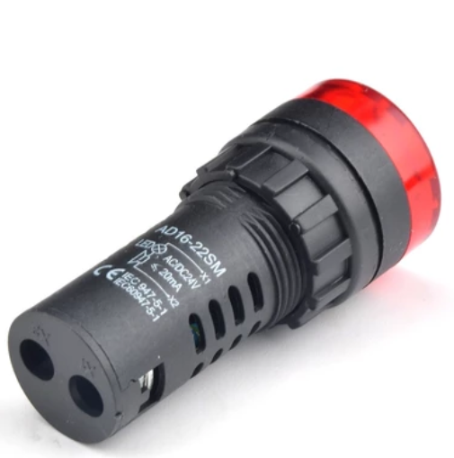 AD16-22SM 12V 22mm. flash Light Red color with sound buzzer alarm