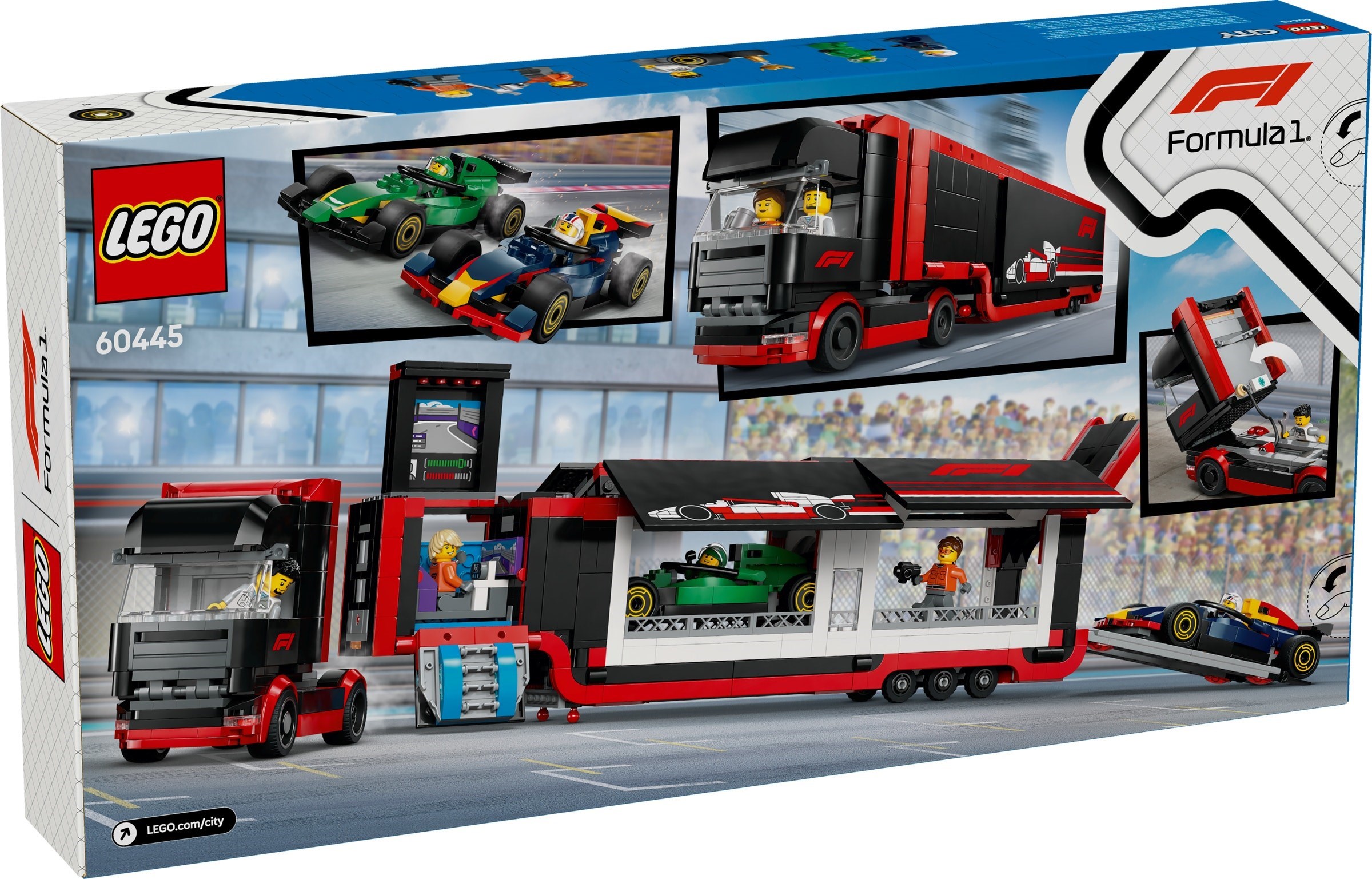 LEGO City เลโก้ 60445 F1 Truck with RB20 & AMR24 F1 Cars