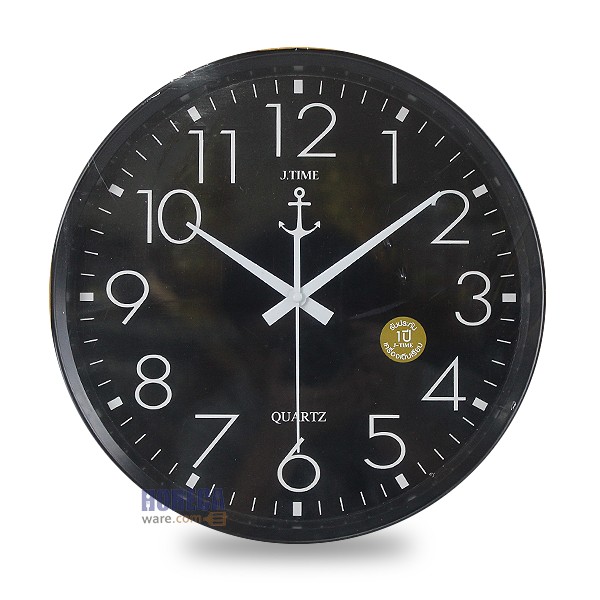 14" wall clock, no edge, assorted colors, Jettime brand