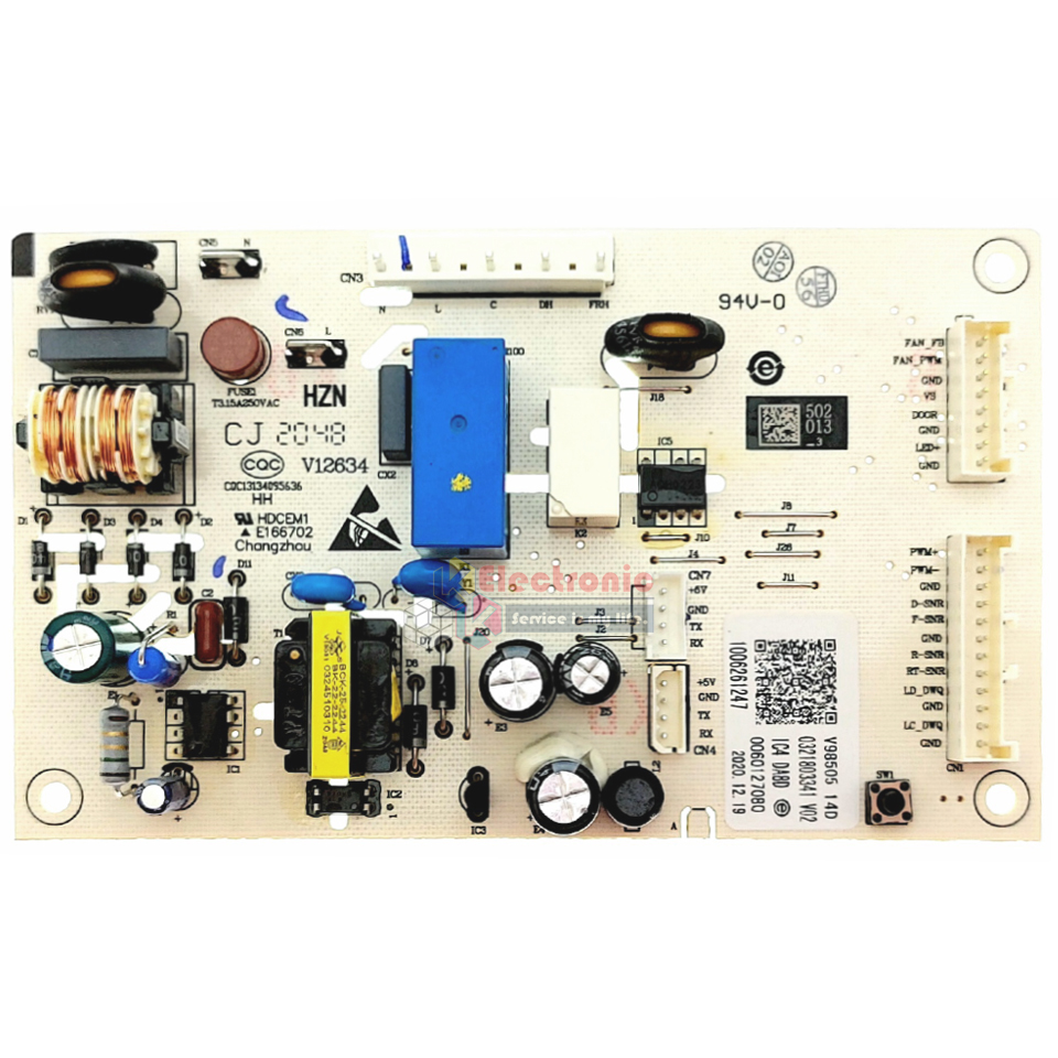 แผงตู้เย็นไฮเออร์ HAIER สำหรับรุ่น HRF-260MNIDL(SV)-พาร์ท 0060127089 อะไหล่แท้ รหัสที่บอร์ด0321803341