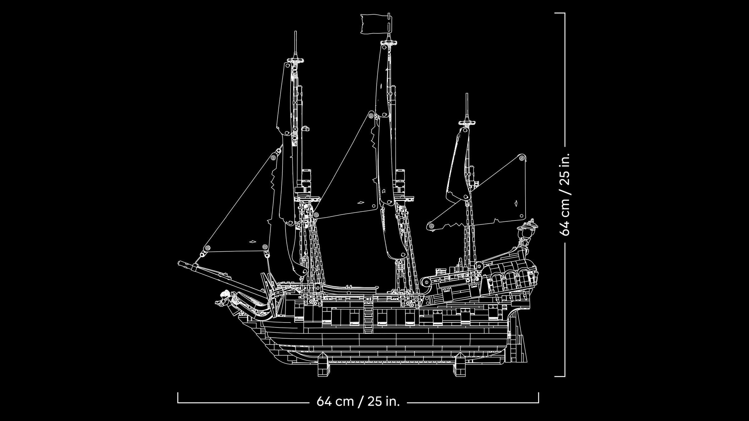 LEGO เลโก้ 10365 Captain Jack Sparrow's Pirate Ship (Black Pearl)