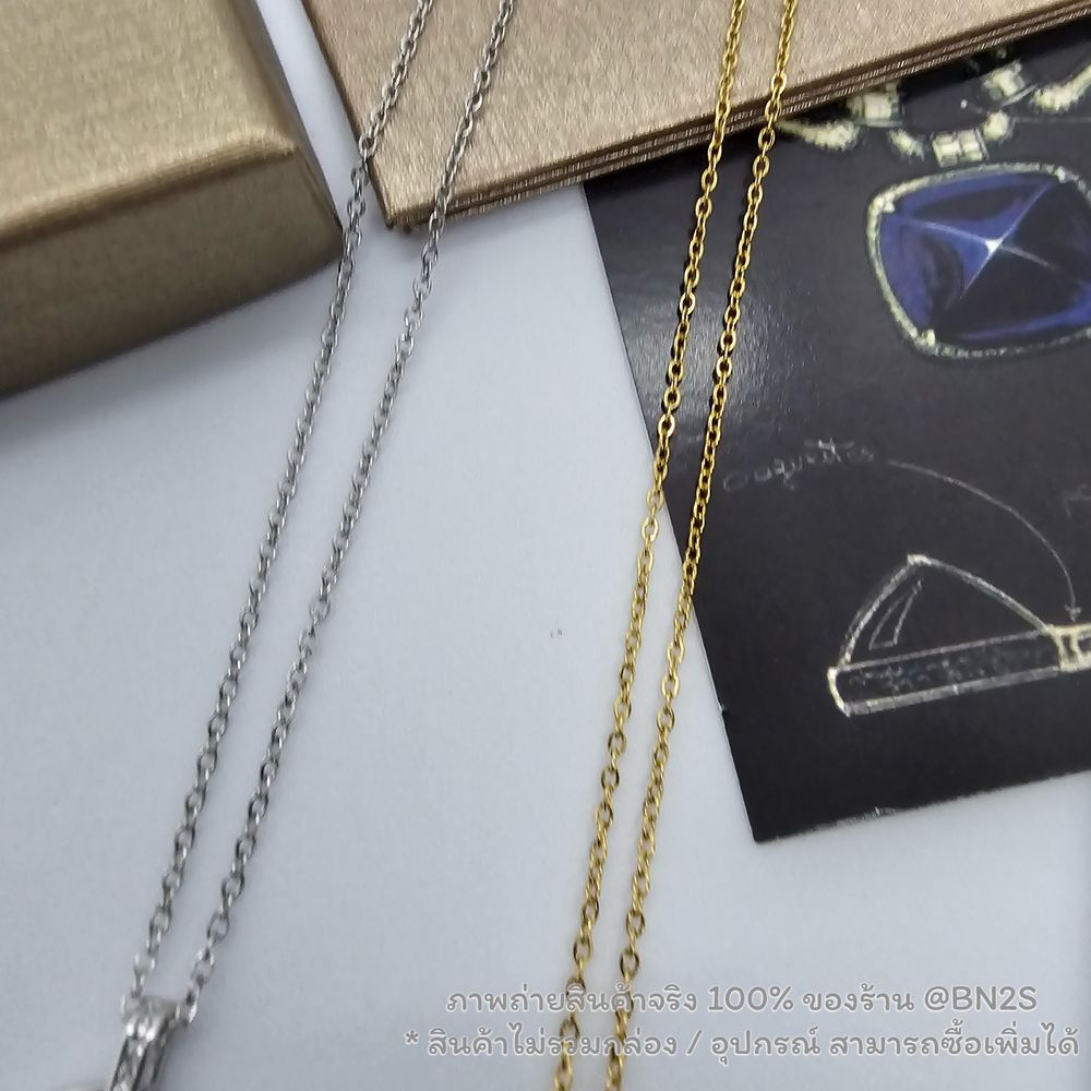 สีทอง | สร้อยคอ Cartier LOVE NECKLACE รูปห่วงจี้ห้อยประดับคริสตัส งานสวยราคาไม่แพง มีสีเงิน-ทอง พร้อมส่งในไทย ไม่รวมกล่อง อุปกรณ์