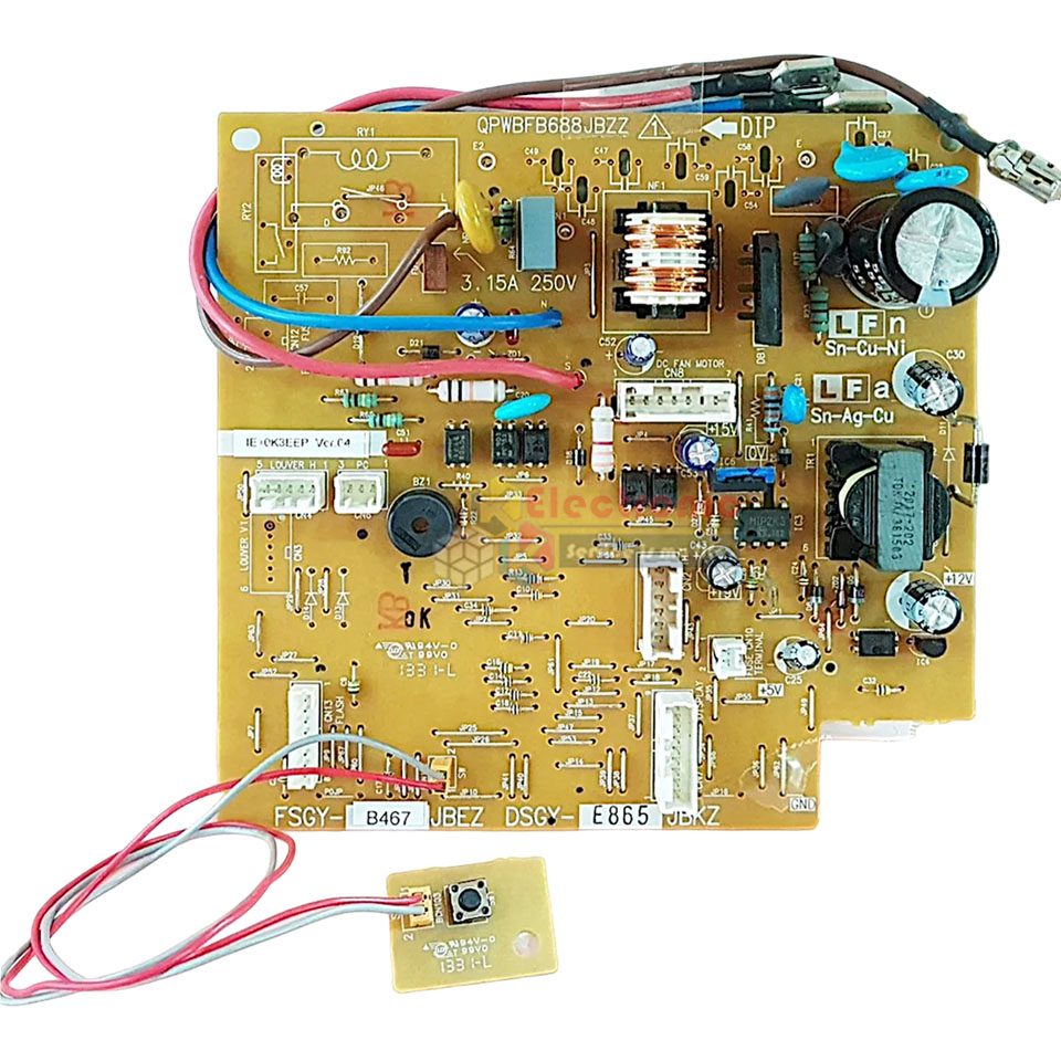 แผงบอร์ดควบคุมแอร์คอยเย็นSHARP-ชาร์ป รุ่น AH-PNX21-อะไหล่ใหม่แท้บริษัท