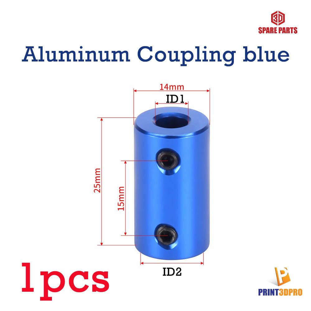 Aluminum Coupling Shaft Coupler Screw Stepper Bore 5,6,8 mm อุปกรณ์จับแกนมอเตอร์
