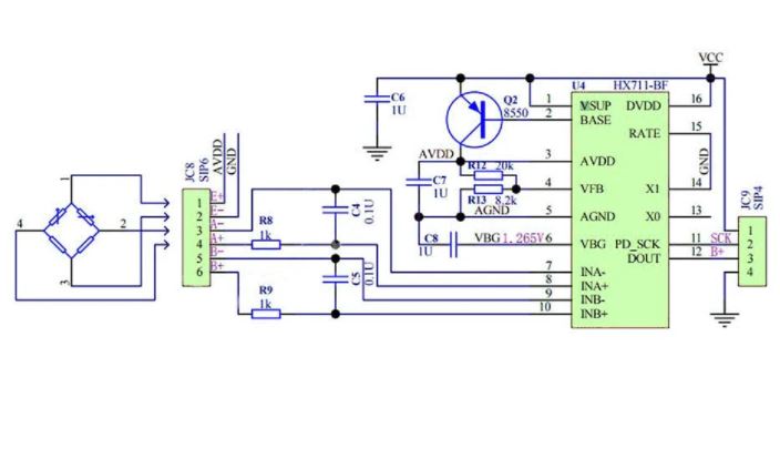 HX711 module weighing module load cell dedicated 24-Bit Precision Pressure Sensor AD Module