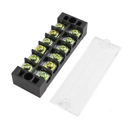 TB-2506 เทอร์มินอล บล็อก 600V 25A TB Series 6 Positions Ways Dual Row Barrier Screw Terminal Block Wire Connector