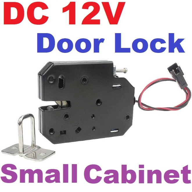 กลอนไฟฟ้า DC12V small cabinet door lock electronic express cabinet lock mini access control electric lock vending machine control lock
