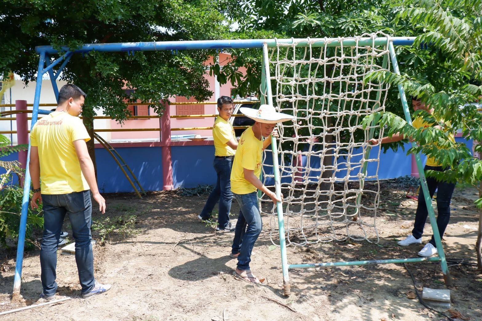 ตาข่ายเชือกใยยักษ์ ขนาด 16 mm.ช่องตา 25 x 25 cm. (ผลิตได้ทุกขนาด)