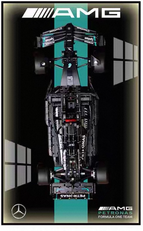 Display frame สำหรับ LEGO Technic เลโก้ 42171 Mercedes-AMG F1 W14 E Performance