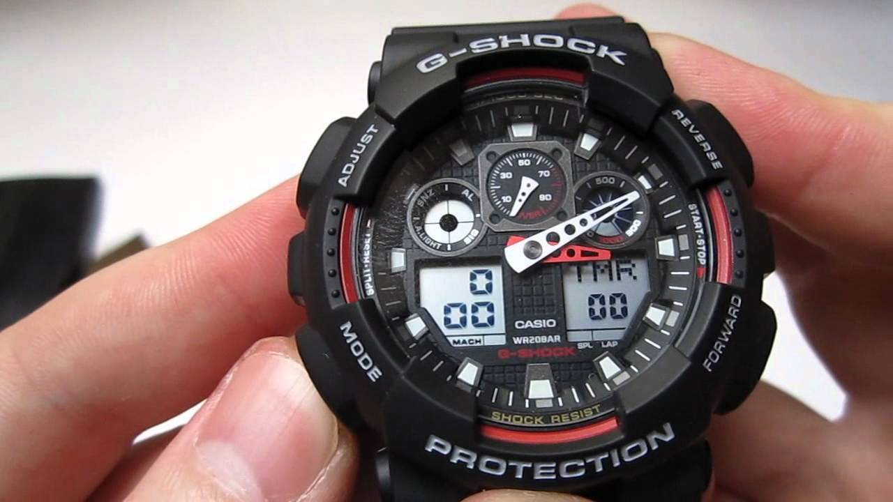 Casio G-Shock ชาย GA-100-1A4DR