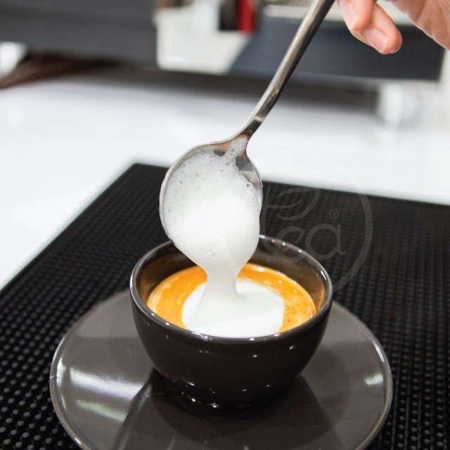 ช้อนสแตนเลส Milk Spoon ช้อนตักฟองนม คุณภาพดี เนื้อสแตนเลสหนา บรรจุ (1 ชิ้น) จำหน่ายโดย ทีอีเอ