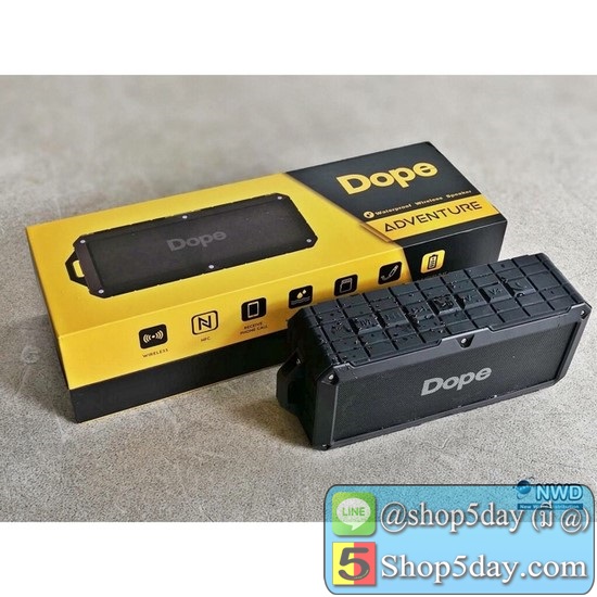 Dope Adventure Bluetooth Speaker ลำโพงบลูทูธ ลำโพงไร้สาย กันน้ำ Waterproof