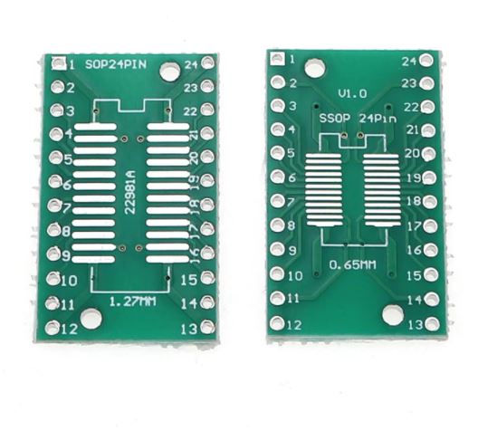 SOP24 SSOP24 TSSOP24 to DIP24 PCB SMD DIP/Adapter plate Pitch 0.65/1.27mm PCB Board Converter Socket
