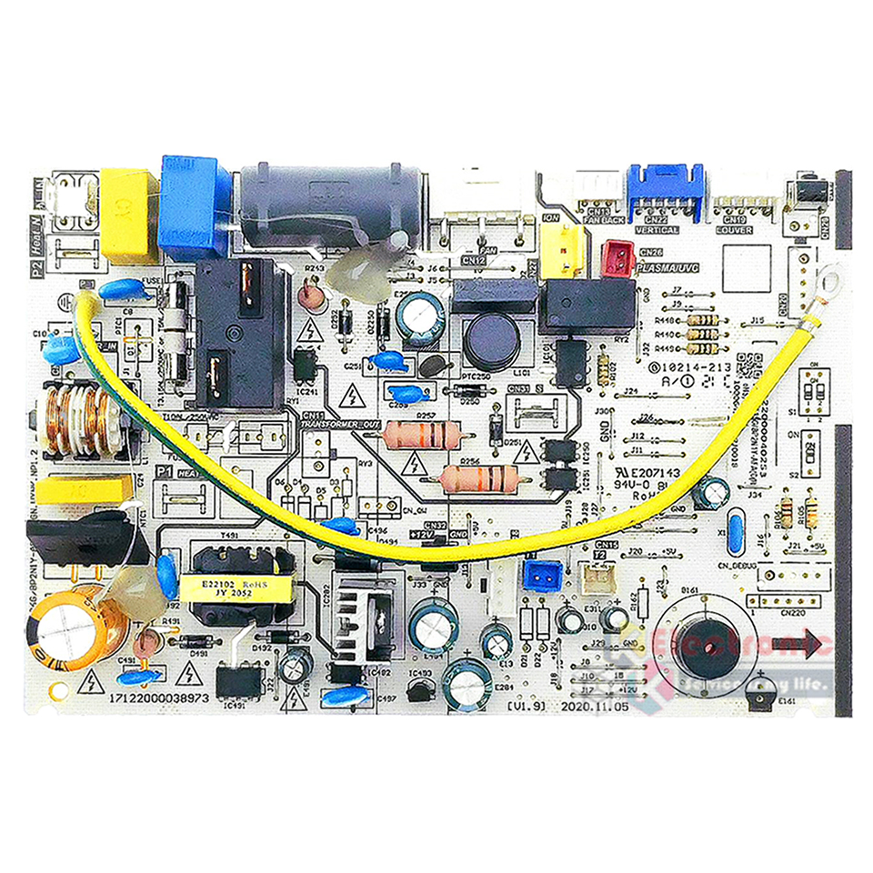 แผงบอร์ดแอร์คอยเย็นMIDEA-ไมเดีย รุ่น MSAFB-09CRDN8-QD2/MSAFB-12CRDN8-QD2-อะไหล่ใหม่แท้บริษัท #อะไหล่แอร์MIDEA
