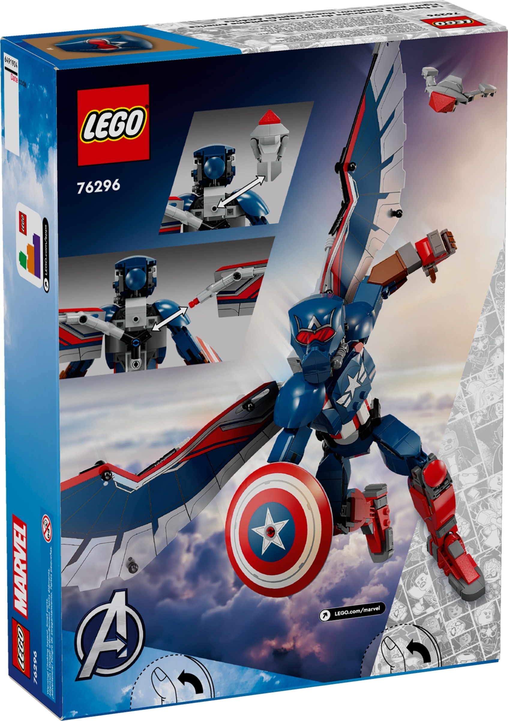 LEGO Super Heroes Marvel เลโก้ 76296 New Captain America Construction Figure