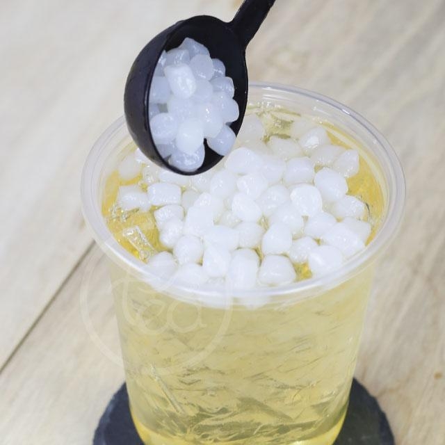 บุกไข่มุกขาว บุกไข่มุก 800 กรัม ตรา ทีอีเอ บุกใส บุกไข่มุก มุกบุกขาว บุกสำเร็จรูป ฟองมุกใส ท็อปปิ้งเครื่องดื่ม Konjac Pearl