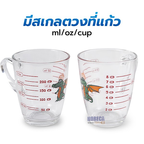 แก้วชอตมีหู-มีสเกล 11.5 oz. (แพ็ค 6 ใบ) ตรายูเนี่ยนกลาส
