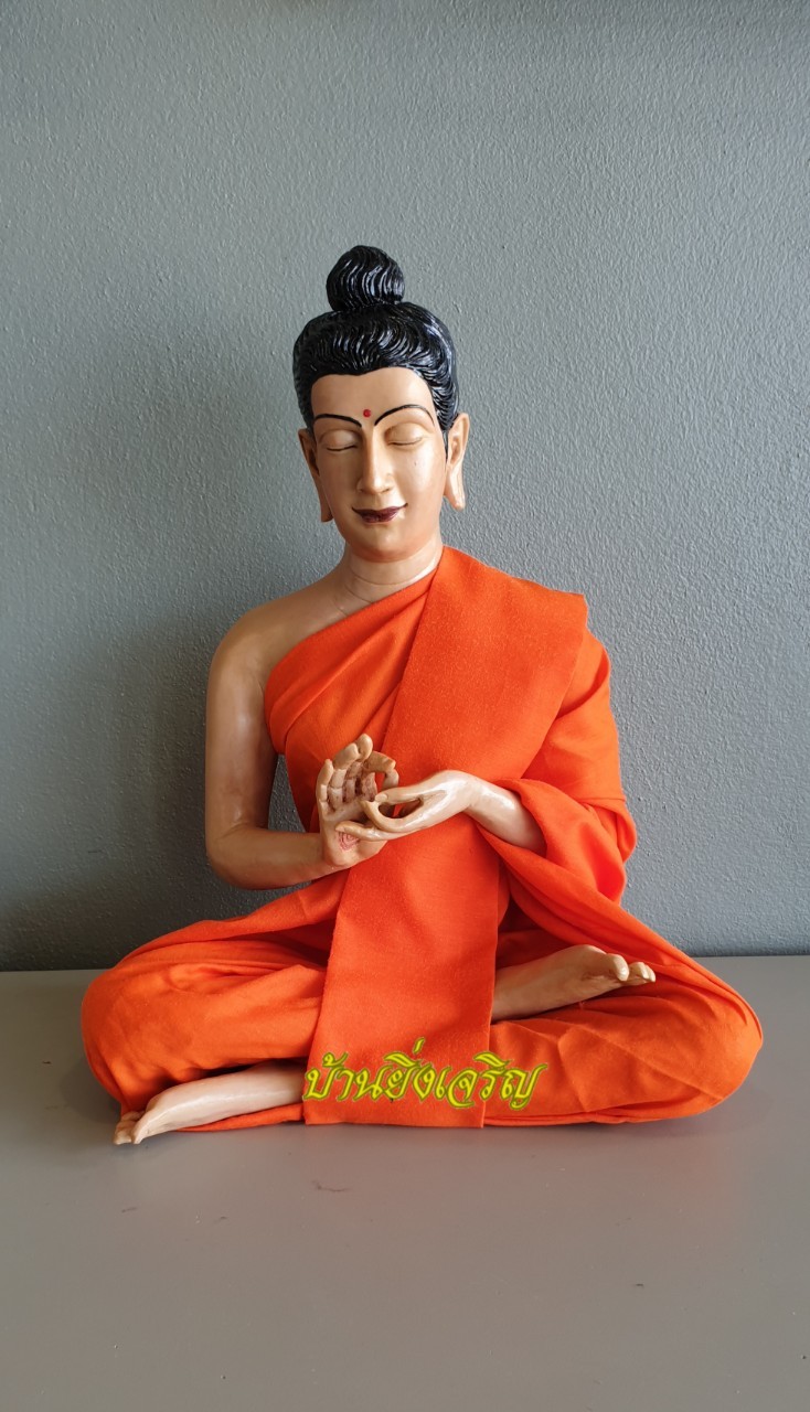 หุ่นขี้ผึ้งพระพุทธเจ้า หน้าตัก12นิ้ว