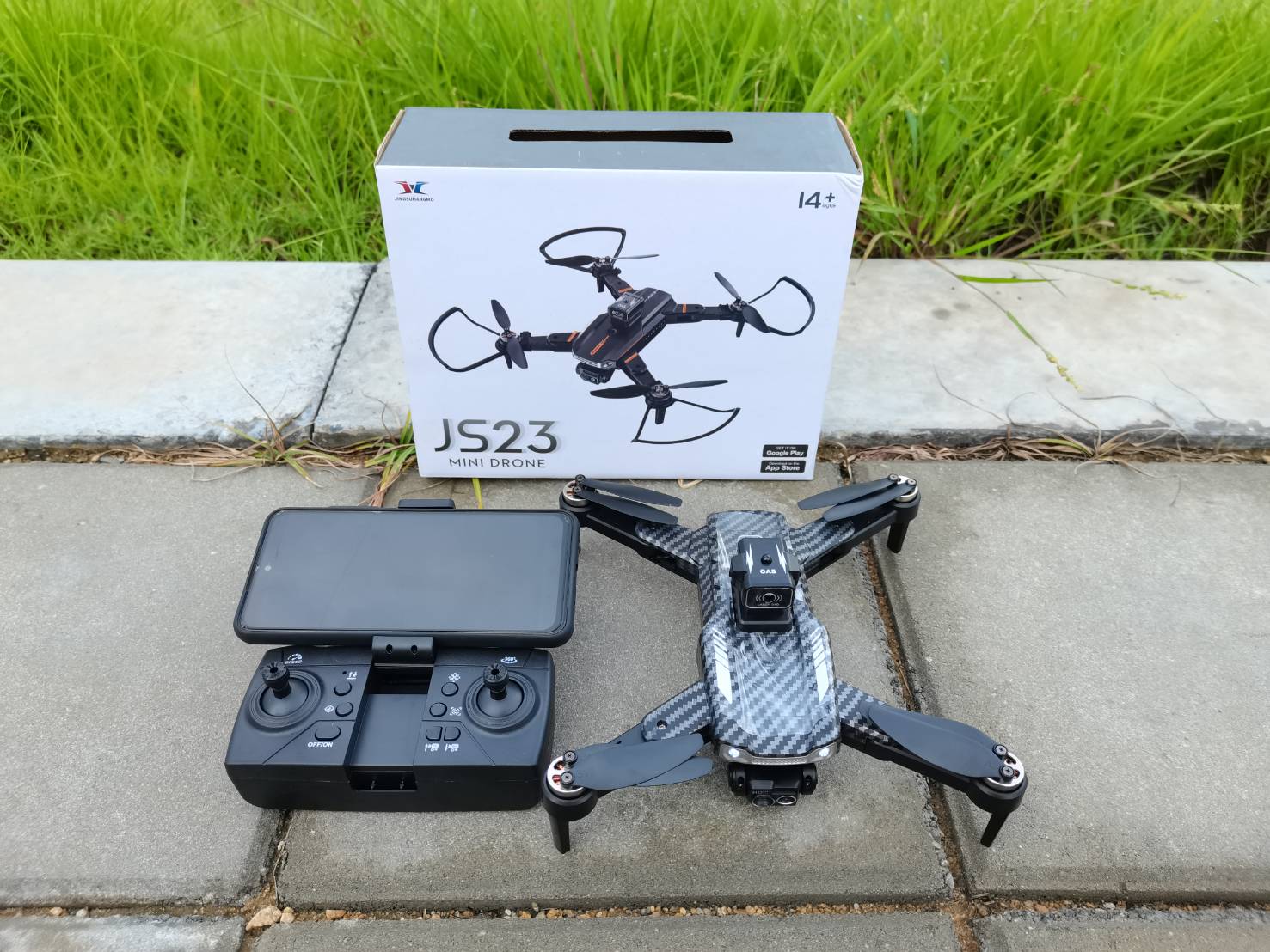 โดรนบังคับวิทยุ JS23 HD CAM MINI DROND 2.4G 5.G WIFI FPV ระบบมอเตอร์บรัชเลส และระบบล๊อคความสูงด้วยเซ็นเซอร์ตรวจจับภาคพื้น ชุดพร้อมเล่น