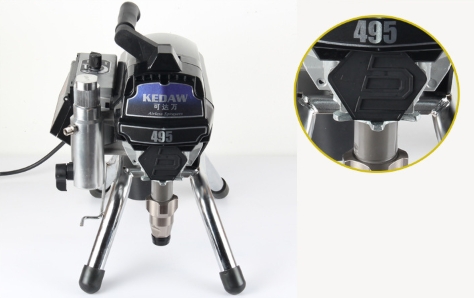 เครื่องพ่นสีไฟฟ้าแรงดันสูงแบบไร้อากาศ 495 เครื่องพ่นสีลาเท็กซ์ 110V220V หัวพ่นแบบลูกสูบภายในและภายนอก