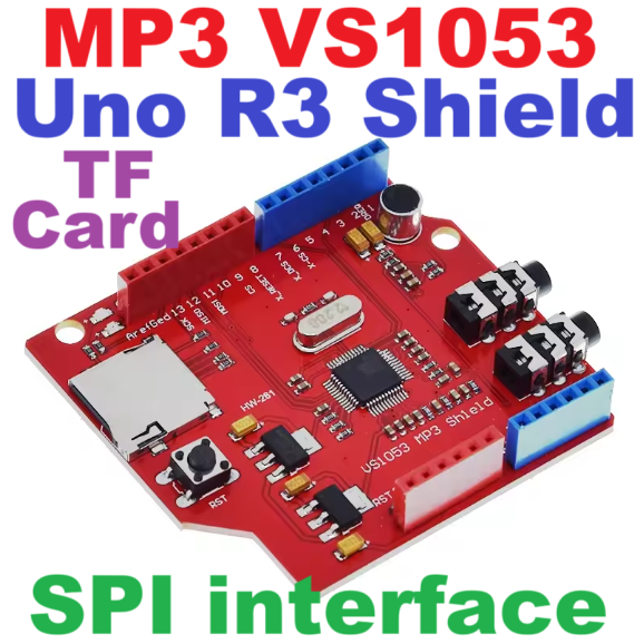 บอร์ด MP3 VS1053 MP3 Uno R3 shield board with TF card for Arduino