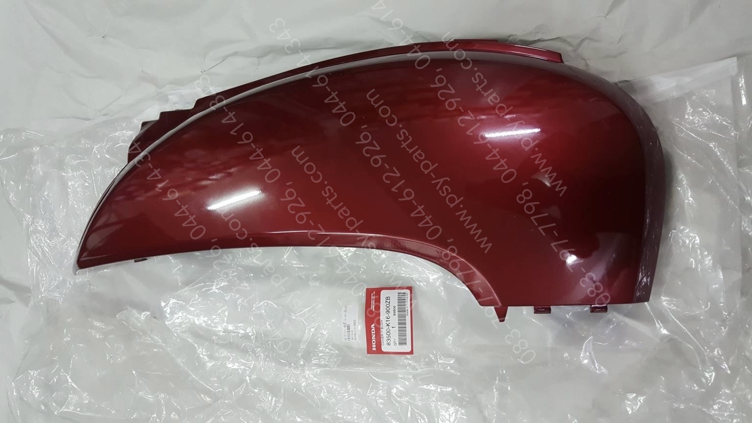 ฝาครอบข้างขวา SCOOPY/12 แท้ๆ สีแดงเข้ม (R326) 83500-K16-900ZB