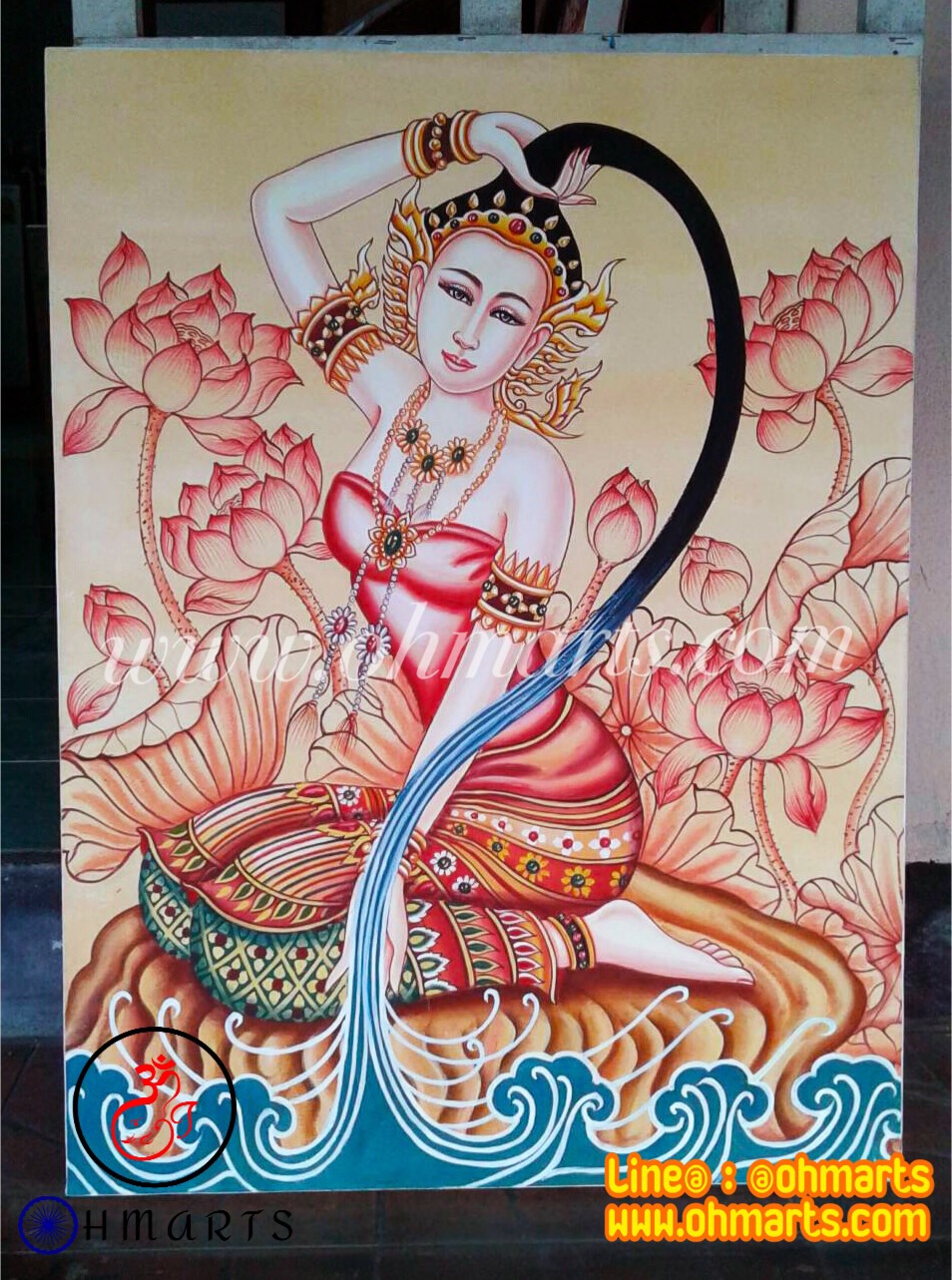 ภาพวาดเอกลักษณ์ไทย B0008