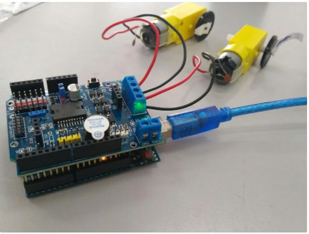 L298P PWM Speed Controller Dual High-Power H-bridge Driver Bluetooth Interface L298P Motor Shield Board for Arduino UNO R3