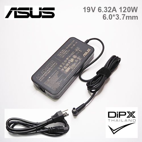 Adapter ASUS 19V 6.32A 120W (6.0x3.7mm) Slim สินค้าใหม่แท้ แถมสายไฟ