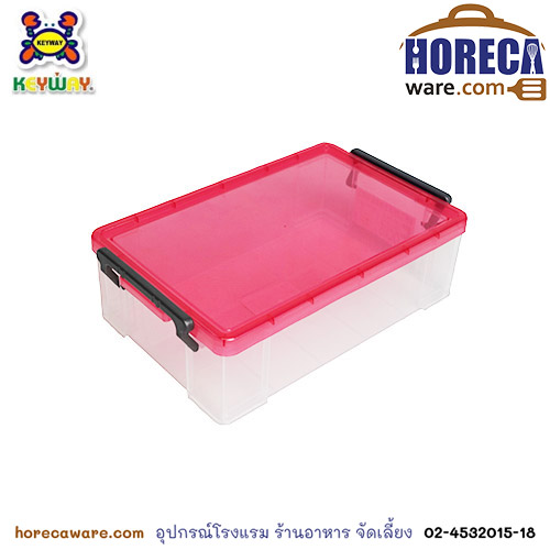 กล่องเก็บของพลาสติก+ฝา [key-CM-2] จำหน่ายคละสี