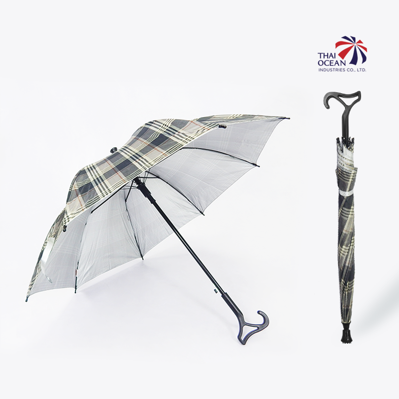 Leo ร่มยาว ร่มไม้เท้า ปลายกันลื่น ร่มกัดแดด กันฝน ขนาด 24 นิ้ว (ขายส่ง) 12 คันต่อกล่อง