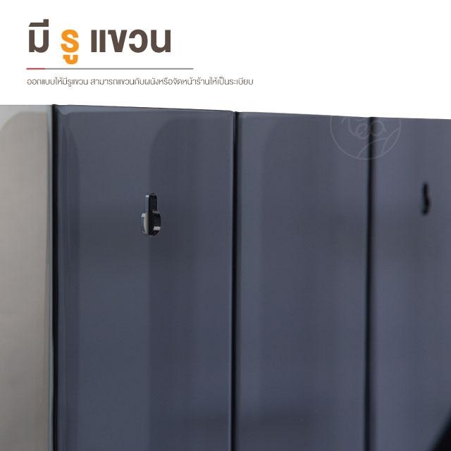 กล่องอะคริลิคใส่แก้วกาแฟ อะคริลิค สีดำ กล่องใส่แก้ว 3 ช่อง บรรจุ (1 ชิ้น) จำหน่ายโดย ทีอีเอ